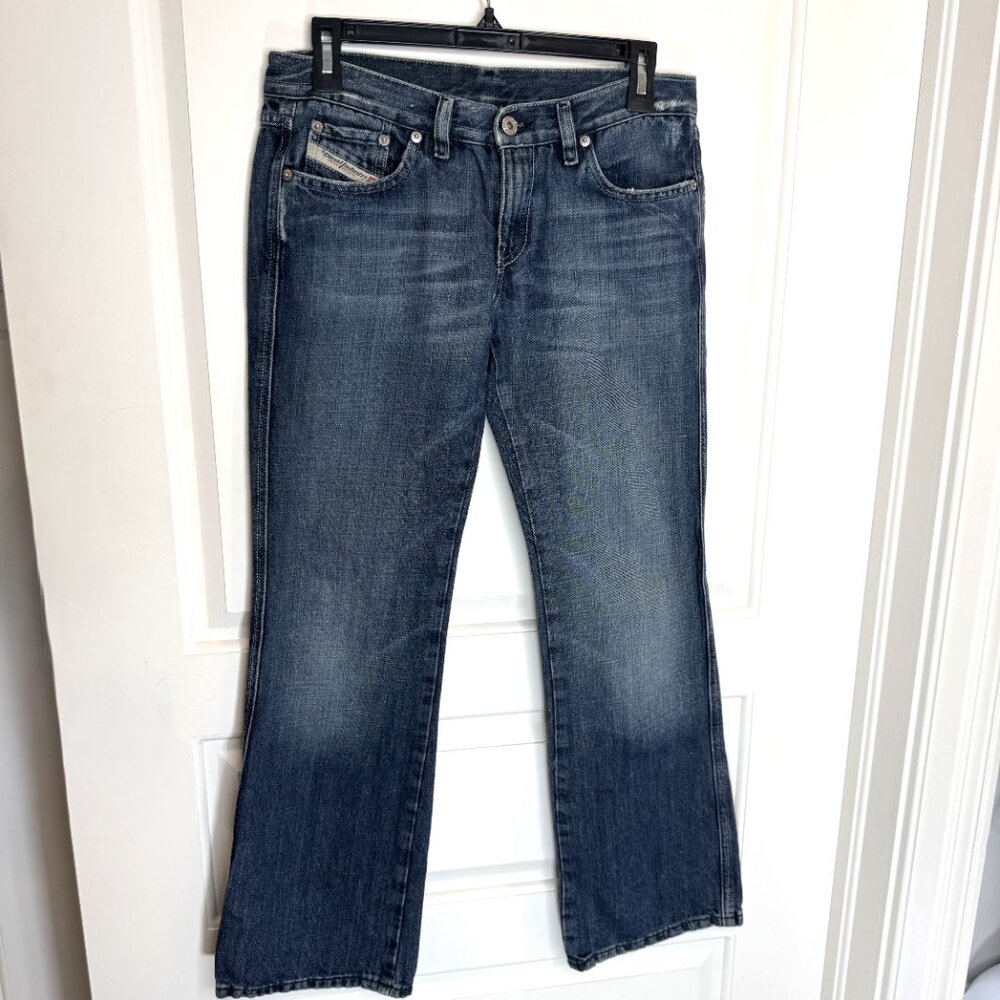 Diesel Industry Women’s Bootcut Jeans Size 29 Medium Wash Low Rise Italy